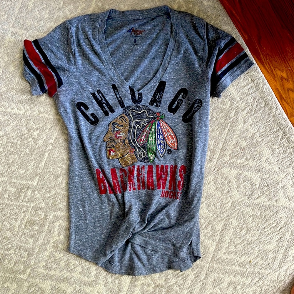 Bedazzled blackhawks top